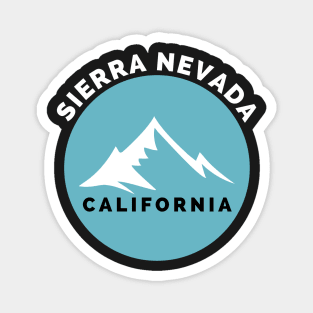 Sierra Nevada California - Sierra Nevada Ski Snowboard Mountain California Yosemite Travel Magnet