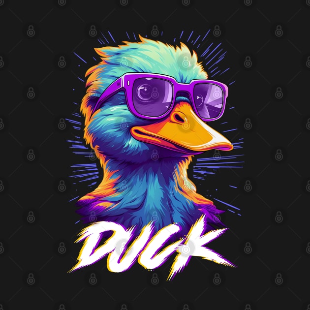 The Coolest Duck with glasses by Juka