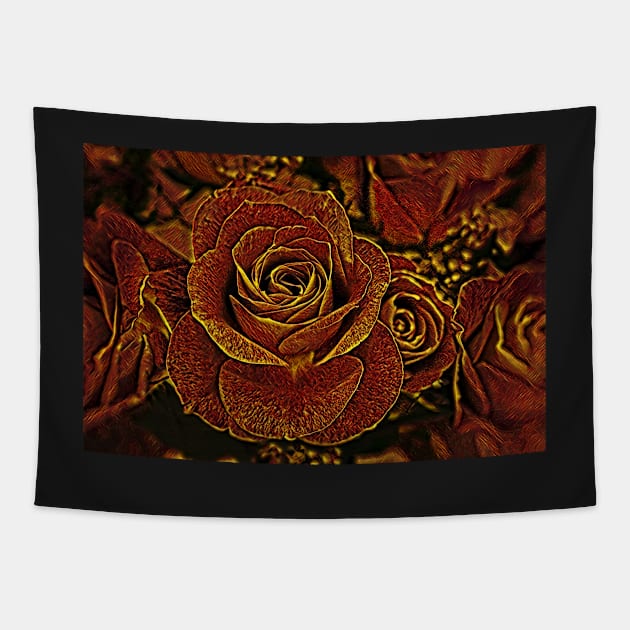 Roses No.1-5 Tapestry by MaryLinH