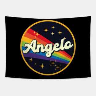 Angelo // Rainbow In Space Vintage Style Tapestry