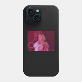 Aurora Aksnes pink neon sticker print Phone Case