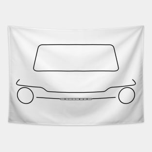 Hillman Imp Mark III outline graphic (black) Tapestry