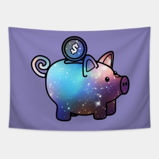 Galaxy Piggy Tapestry