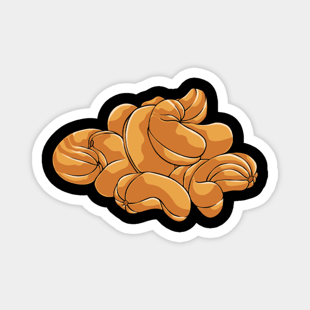 Cashew Nut Nuts Cashews Magnet by fromherotozero