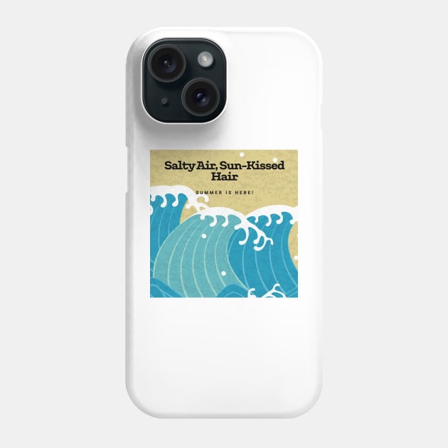 Salty air, sun-kissed hair Phone Case by ramith-concept