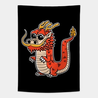 Chibi Red Dragon Tapestry