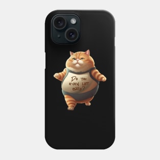 Workout cat Phone Case