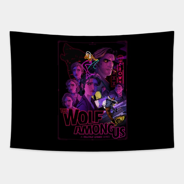 The Wolf Among Us The Wolf Among Us Tapestry TeePublic