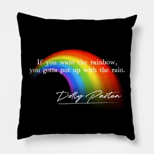 Dolly - Rainbow Quote Design Pillow