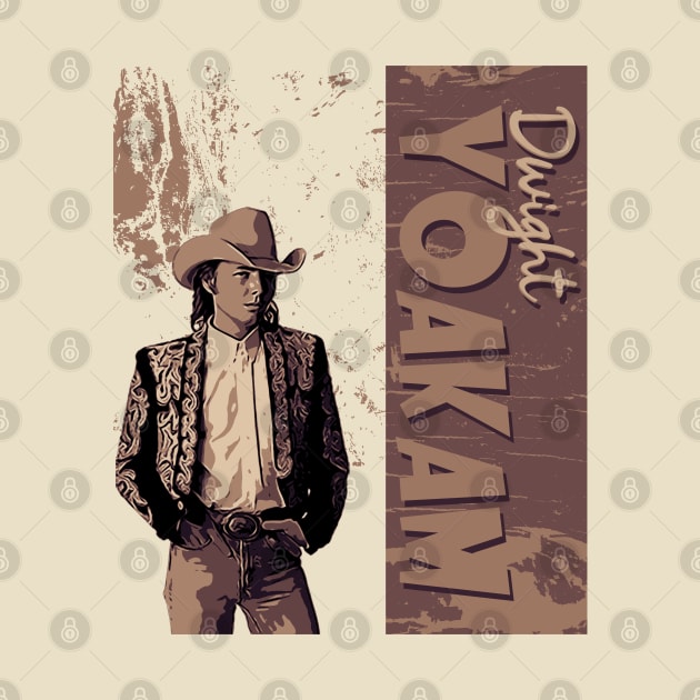 Dwight Yoakam // Brown Vintage by Degiab