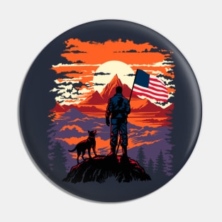 Patriotic Buddies Pin