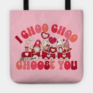 I Choo Choo Choose You-Valentine's Day Cute Genome Heart Train Tote