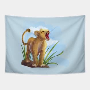 Lion Cub ROAR Tapestry