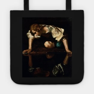 Narcissus - Michelangelo Merisi da Caravaggio Tote