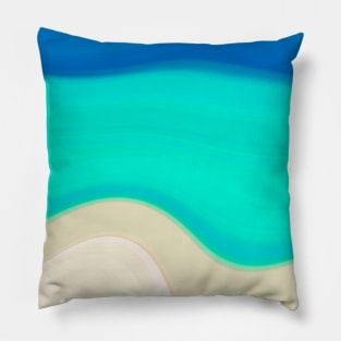 Ocean liquid art concept Pillow