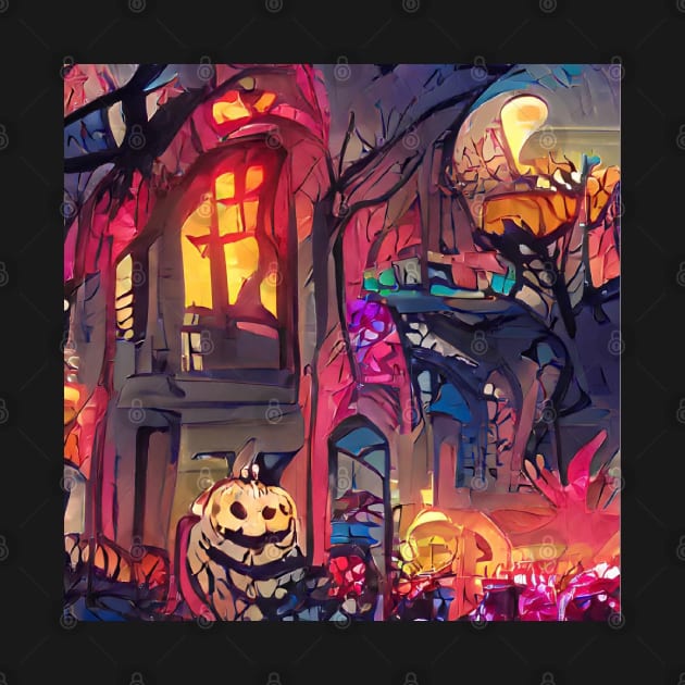 SURREAL HALLOWEEN STREET SCENE by sailorsam1805