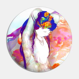 UNDINE of the jellyfish beautiful mermaid nymph ocean pastel rainbow Pin