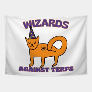 Wizards Against TERFs Cat Tapestry