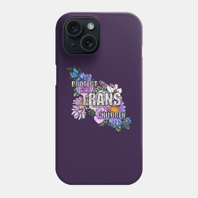 Protect Trans Children Phone Case by Art by Veya