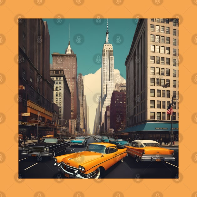 Retro New York city in 70s by Spaceboyishere