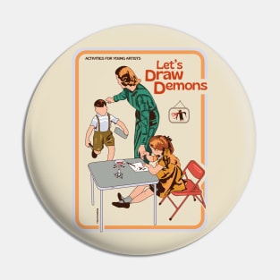 Let's Draw Demons Pin