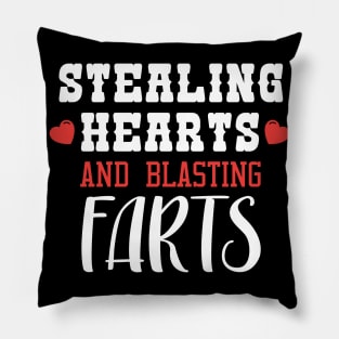 Stealing Hearts & Blasting Farts Pillow