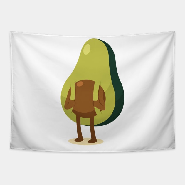 Funny Avocado Backpacker Tapestry by Shirtbubble