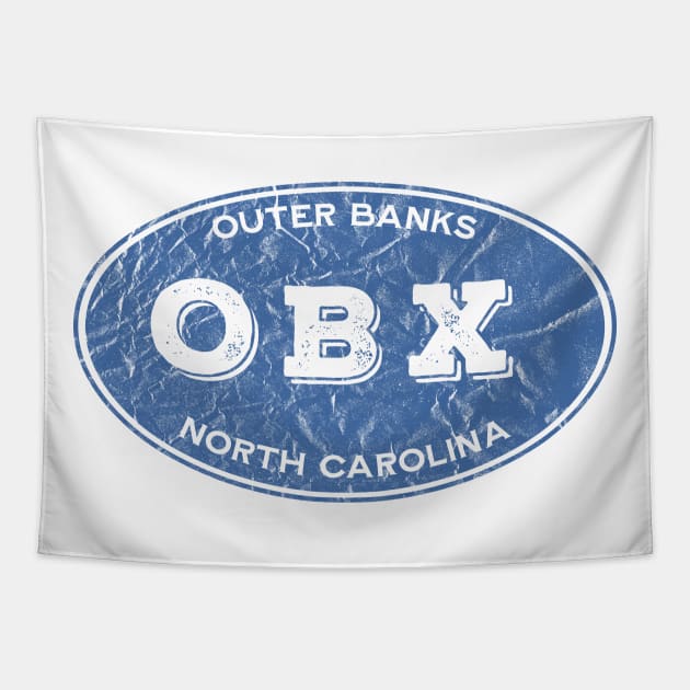 OBX Oval Distressed Tapestry by YOPD Artist