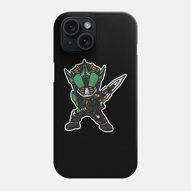 Kamen Rider Zeronos (Altair Form) Chibi Style Kawaii Phone Case by The Toku Verse