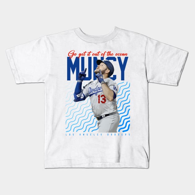 Max Muncy Kids Baseball Shirt Toddler Shirts Youth 