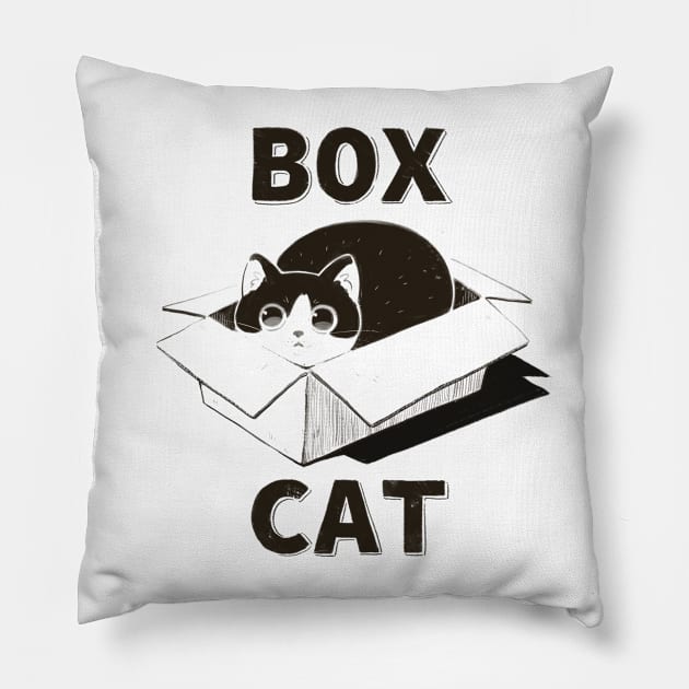 The Box Cat Pillow by You Miichi