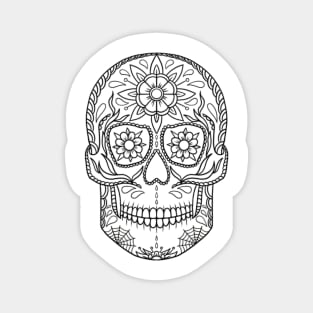 HomeSchoolTattoo SugarSkull Magnet