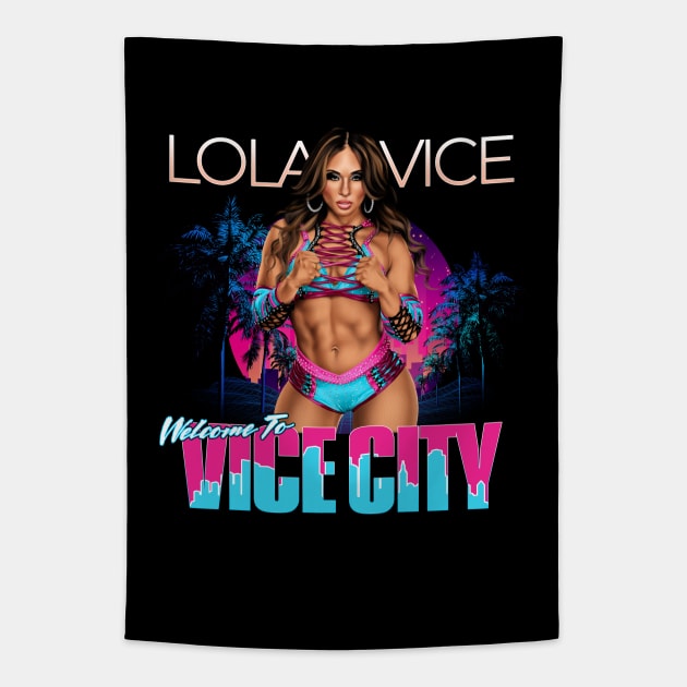 Lola Vice City Tapestry by JosephSheltonArt