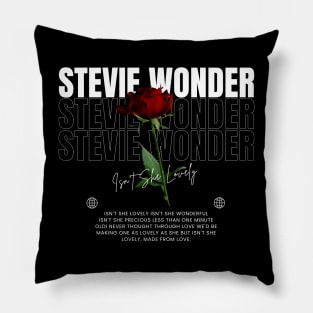 Stevie Wonder // Flower Pillow