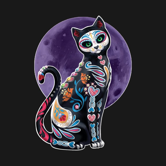 skull cat by sevencrow