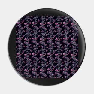 Dark romance floral pattern Pin