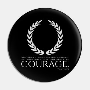 Stoic Philosophy Ancient Greek Thucydides Quote On Courage Pin