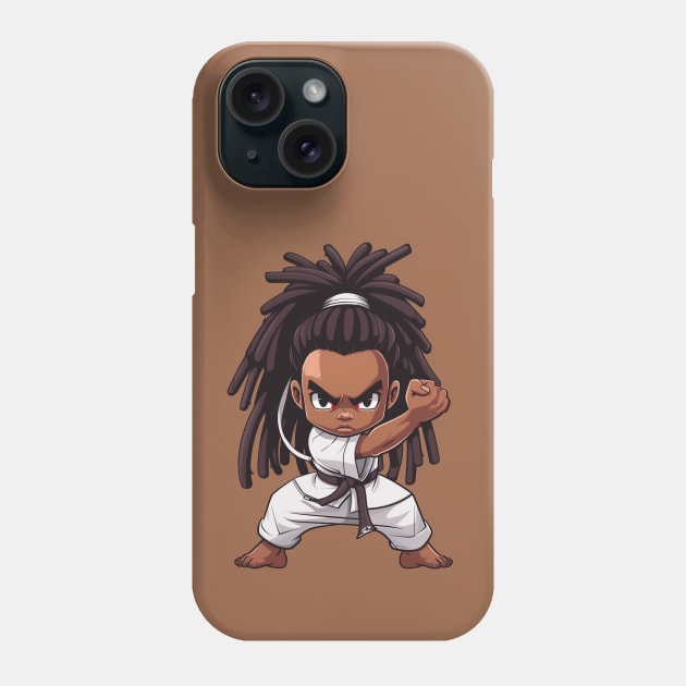 Karate Chibi Boy Phone Case by JunkyDotCom