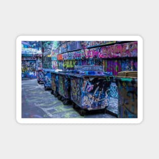 Street Art at Hosier Lane, Melbourne, Victoria, Australia Magnet