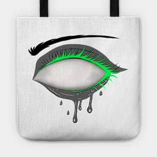 Neon Psychedelic Slime Eye Tote