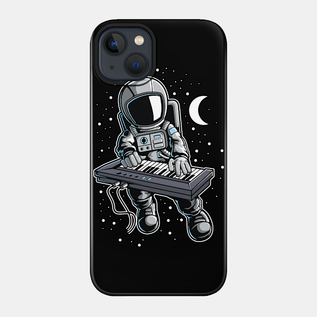 Astronaut Playing Keyboard Piano - Astronaut - Phone Case