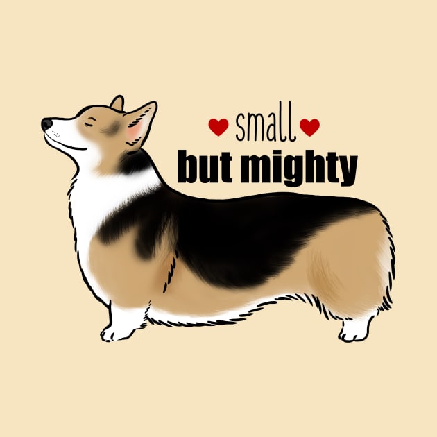 Tricolor Corgi, Small but Mighty by sockdogs