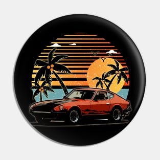 Datsun 240Z 1969 car sunset Pin