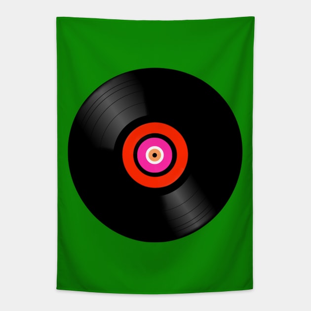 Vinyl Record Tapestry by Alan Hogan