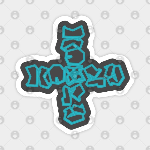 Money Cross Magnet by DeraTobi