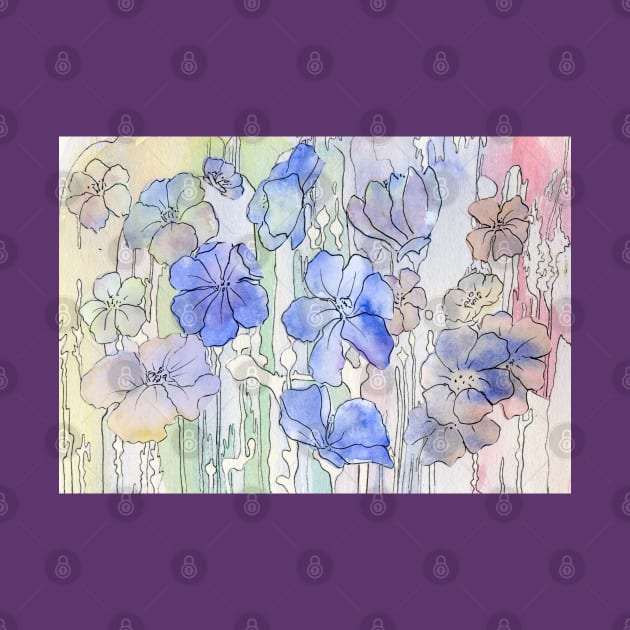 Floral Watercolour Collage by Heatherian