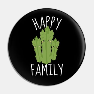 Funny Asparagus: Happy Family Pin