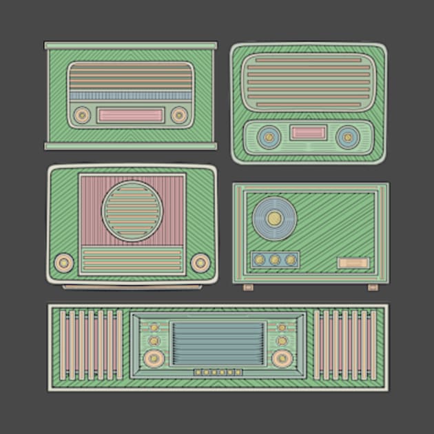 Green Classic Radio by milhad