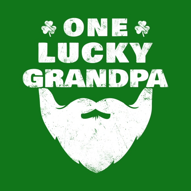 One Lucky Grandpa - Funny St Patrick Day Gift Idea by Yasna