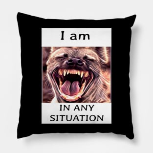 Laughing hyena Pillow